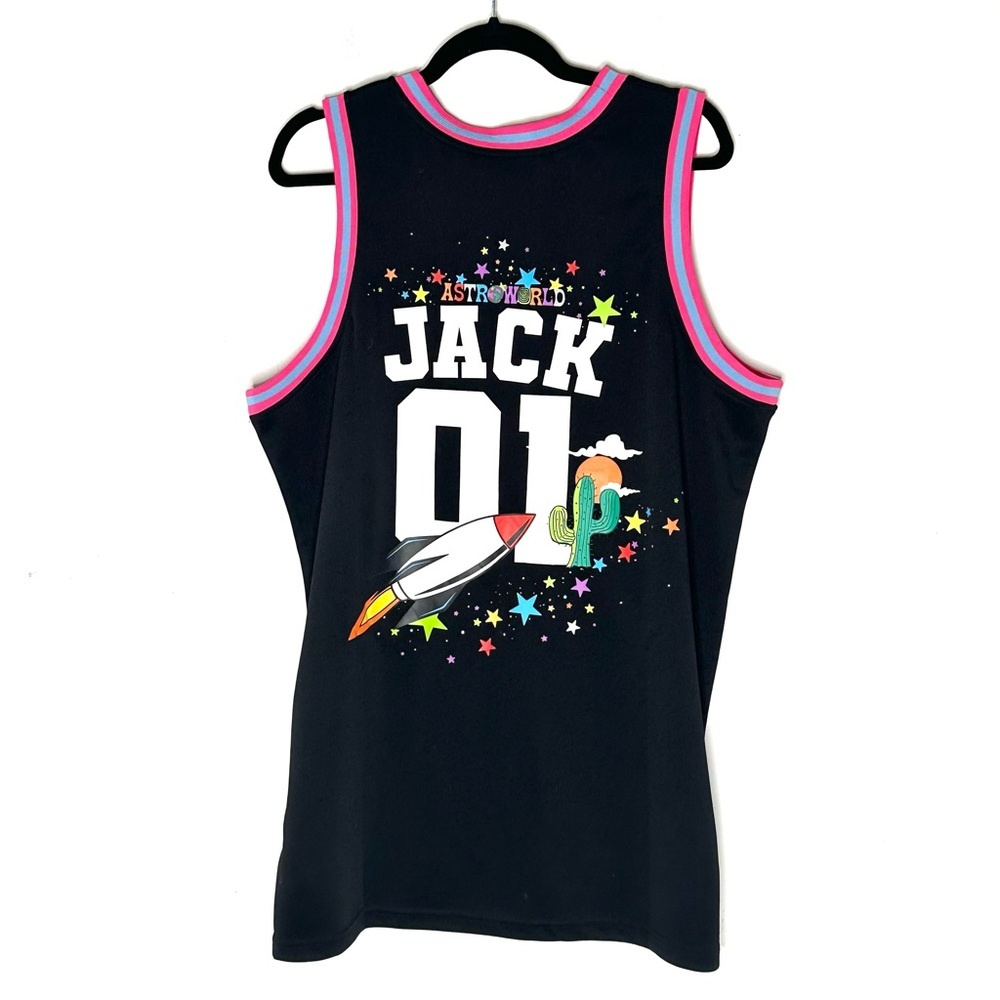 Travis Scott Men's Headgear Classics Astroworld Cactus Jack Basketball Jersey XL - Picture 4 of 4